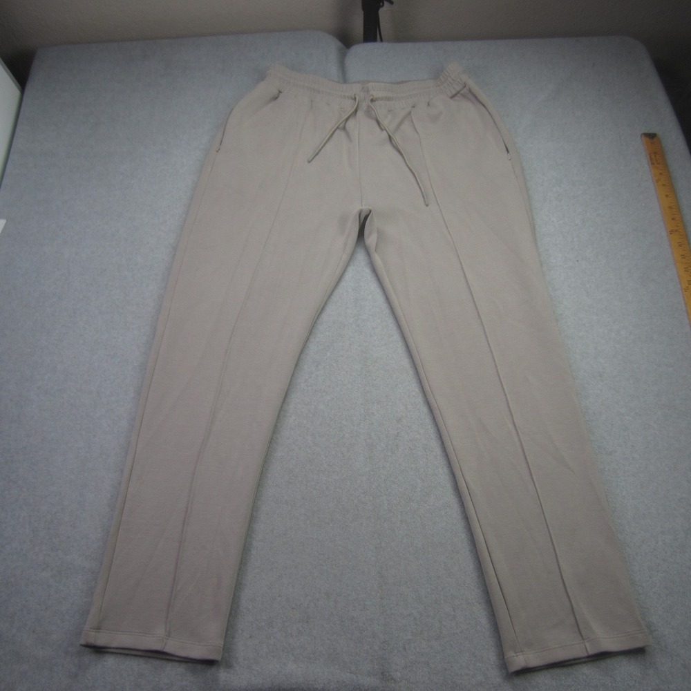 ALALA Pants Womens‎ Large Tan Phoebe Jogger Drawstring Waist Made in USA